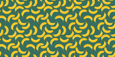 Banana fruit  seamless pattern.