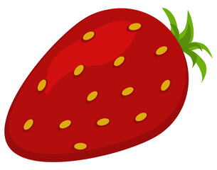 Strawberry illustration concept fruit vector template