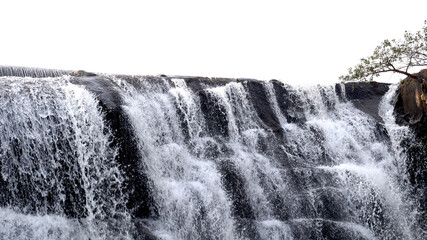 waterfall in the mountains