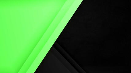 Green and black abstract background with web Sale banner with writing space
