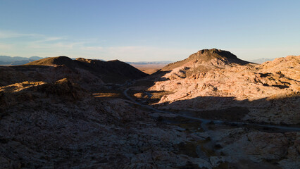 sunset in the mountains