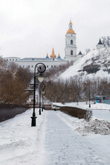 church in the winter