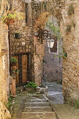 Fototapeta na wymiar Stimigliano, borgo medievale della Sabina in centro Italia