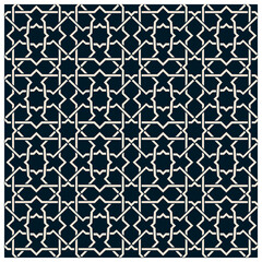 Dark seamless pattern in arabic style
