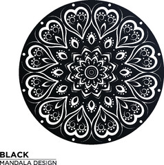 ornamental round floral mandala