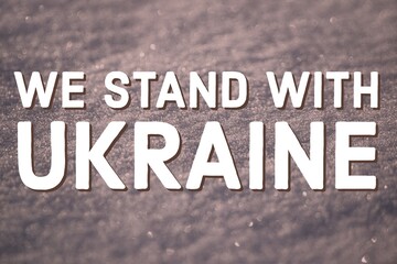 We stand with Ukraine, 
