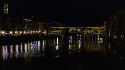 Fototapeta na wymiar city at night Florence