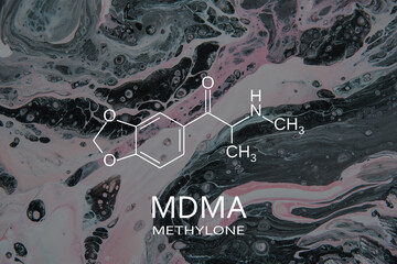 chemical formula mdma Tablet with the of ecstasy . Drugs and Narcotics
