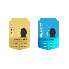 football cards for sports news. vector illustration  © Creatmark