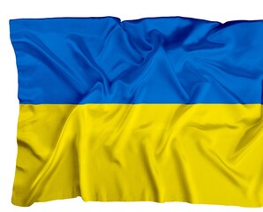 flag ukraine silk texture background