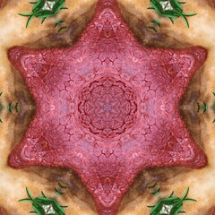 geometric flower background, unique and luxurious abstract background