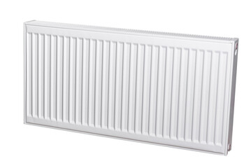 heating radiator white on white background