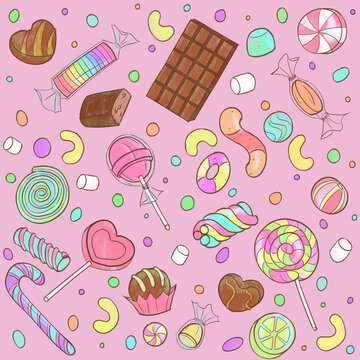 Ilustraciones de dulces 