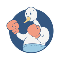 Boxing goose draw