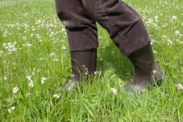 This is how you get through nature tick-free. Rubber boots are an easy way to keep ticks off your...