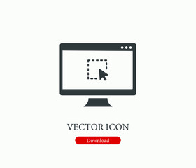 Programming vector icon. Editable stroke. Symbol in Line Art Style for Design, Presentation, Website or Apps Elements, Logo. Pixel vector graphics - Vector