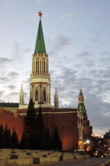 Fototapeta premium Moscow Kremlin at night