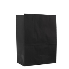 black paper bags on white background