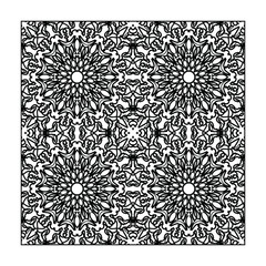 Mandala seamless pattern floral ornament.