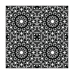 Mandala seamless pattern floral ornament.