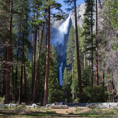 Waterfall in Yosemite National Park, California