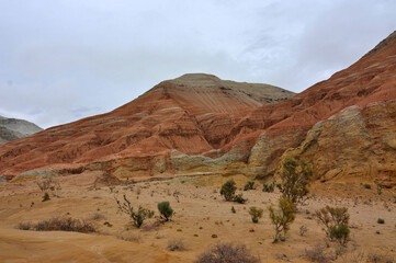 Kazakhstan.The Altyn Emel National Park, Aktau mountain.