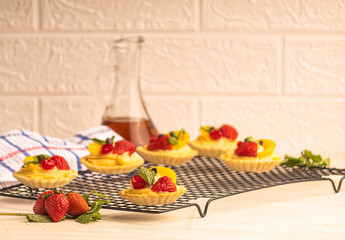 Postre tartaleta de frutas