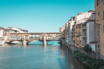 Obraz premium Around the Ponte Vechio, Florence, Italy - 09.07.2021