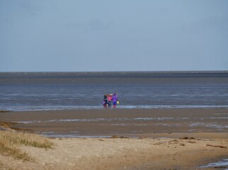 Kinder am Nordseestrand