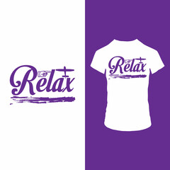 Relax t shirt design Modern t shirt design template