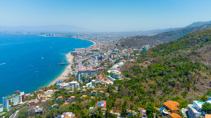 Vista Panorámica de Puerto Vallarta, México