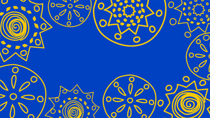 Vector. Perforated monochrome patterns, hand-drawn Papel Picado pattern. Hispanic Heritage Month. Polygonal pattern for web banner, poster, cover, splash, social network.