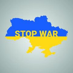 Obraz premium Ukraine - Russia conflict and war. russian aggression against Ukraine. Stop war. Pray for ukraine. we stand with ukraine