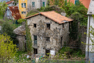 Fototapeta na wymiar Siestri, Locanda di Dante, Liguria