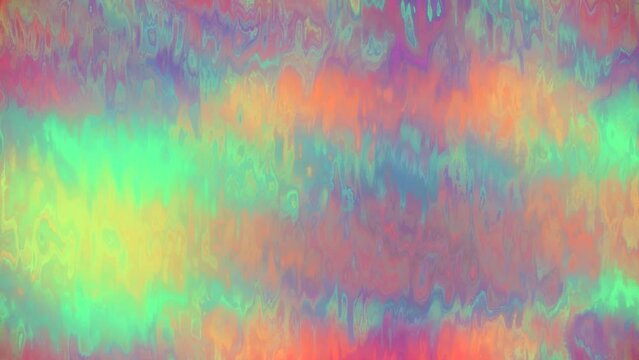 Looped animated colorful texture of psychedelic fluid