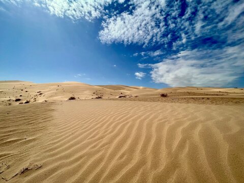 Imperial Sand Dunes California Desert Sky Sand
