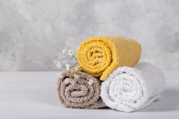 Spa composition with cotton towels
