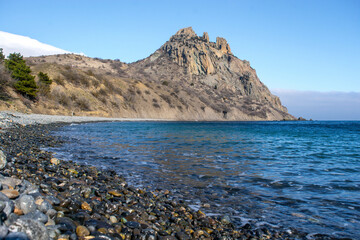 Fototapeta na wymiar Black Mountain in Crimea