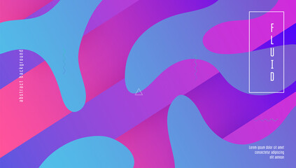 Dynamic Banner. Wave Modern Design. Fluid Flyer. Pink Graphic Background. Trendy Page. Colorful Template. Digital Element. Flat Landing Page. Violet Dynamic Banner