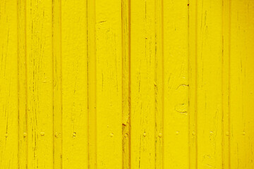 Rough textured yellow painted wood surface. Background or backdrop