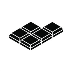 Chocolate icon. High quality black outline pictogram for web site design. Vector illustration on a white background.