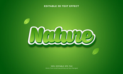 Nature Editable 3D Text Effect