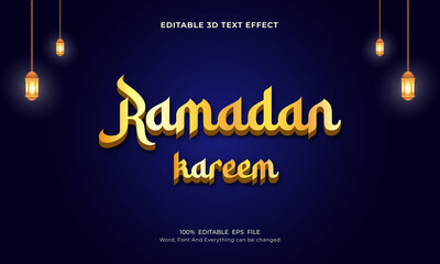 Ramadan 3D editable Text Effect