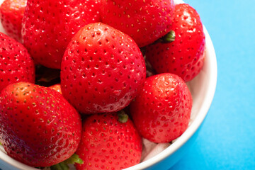 strawberries on a plate