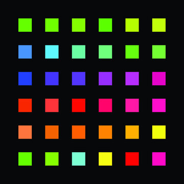 Neon color palette Stock Vector