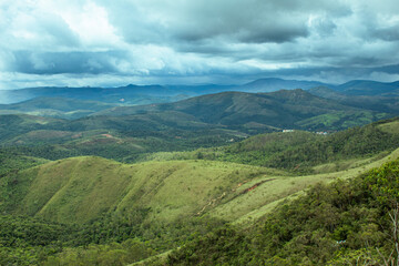 Fototapeta na wymiar natural landscape of Serra do Gandarela in Conceição do Rio Acima city, Minas Gerais State, Brazil