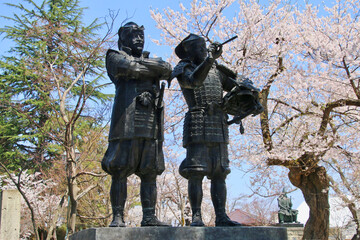 上杉景勝と直江兼続（山形県・米沢市）