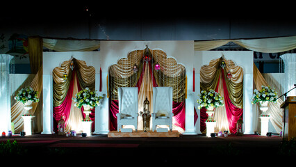 Disember 19, 2010. A looked at bridal dais a few moment before the bride and groom came and sit.