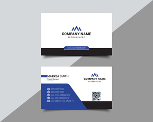 Multipurpose Creative corporate business card design Template Double side with professional Elegant