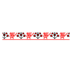 Pixelized pattern Vyshyvanka Traditional Ethnic Ukrainian Seamless Pattern slavic ornament